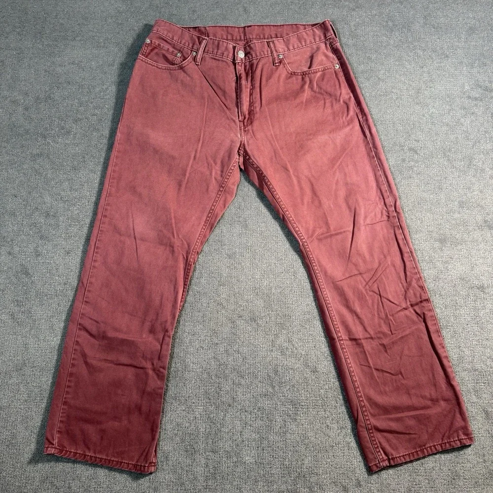 Levi's 541 Jeans Men's Size 36x30 Athletic Fit Medium Wash Red Denim